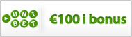 Få €100 i velkomstbonus hos Unibet!